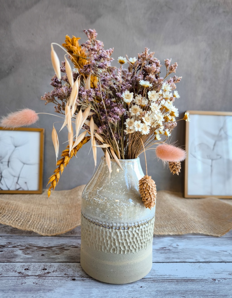 Vase bouteille texture